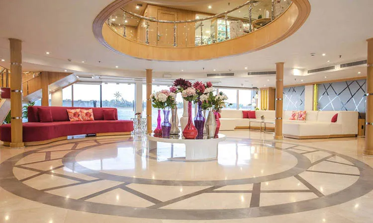 Lobby of the MS Acamar Nile Cruise Nile cruise